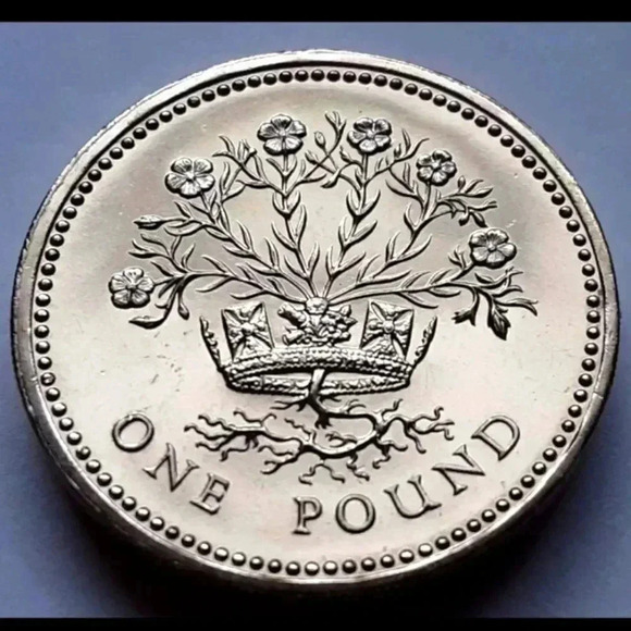 United Kingdom Queen Elizabeth II One Pound Coin Brilliant Uncirculated.. - Picture 2 of 2